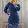 haljina aurora teget-pink