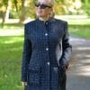 plus-size sako od tvida crni
