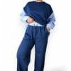 Pamučna Plus Size Trenerka teget