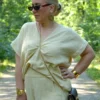 Bluza plus-size pamuk bez