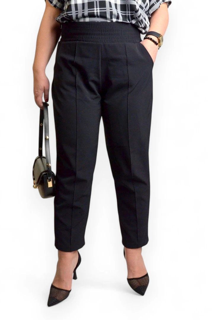 Pantalone plus-size cigaret crne