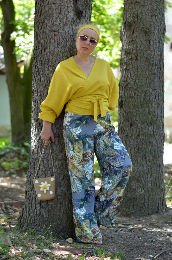 Pantalone plus size SERENA print
